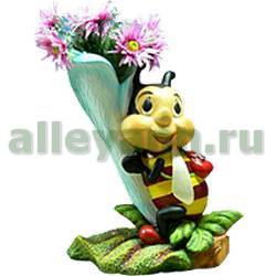 Фигура садовая КАШПО ПЧЕЛА У ЦВЕТКА купить в Нижнем Новгороде