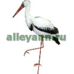 Фигура садовая АИСТ НА ЖЕЛЕЗНЫХ НОГАХ купить во Владимире