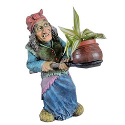 Фигура садовая БАБА-ЯГА С КАШПО купить в Нижнем Новгороде