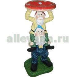 Фигура садовая ДВА ГНОМА С ГРИБОМ купить в Нижнем Новгороде