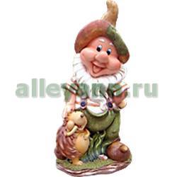 Фигура садовая ГНОМ С ЕЖИКОМ купить в Нижнем Новгороде
