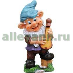 Фигура садовая ГНОМ С ГИТАРОЙ СТОЯЧИЙ купить в Нижнем Новгороде