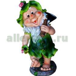Фигура садовая ГНОМ САДОВНИК С МОТЫГОЙ купить в Нижнем Новгороде