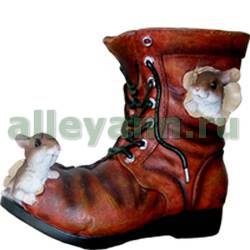 Фигура садовая КАШПО БОТИНОК С МЫШКАМИ купить в Нижнем Новгороде