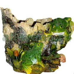 Фигура садовая КАШПО ЛЯГУШКИ С ГРИБАМИ НА ПНЕ купить в Нижнем Новгороде