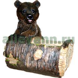 Фигура садовая КАШПО МЕДВЕДЬ С БРЕВНОМ купить в Нижнем Новгороде