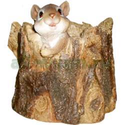 Фигура садовая КАШПО МЫШКА НА ПНЕ купить во Владимире
