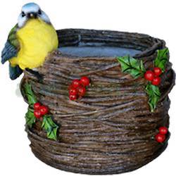 Фигура садовая КАШПО ПЛЕТЕНОЕ С СИНИЦЕЙ купить в Нижнем Новгороде