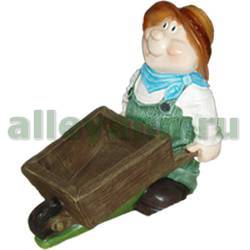 Фигура садовая КАШПО САДОВОД С ТАЧКОЙ купить в Нижнем Новгороде