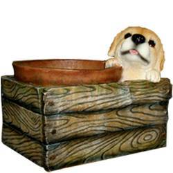 Фигура садовая КАШПО ЩЕНОК В ЯЩИКЕ купить в Нижнем Новгороде