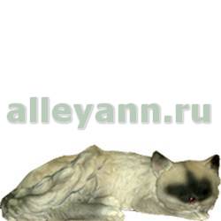 Фигура садовая КОШКА СПЯЩАЯ ПУШИСТАЯ купить во Владимире