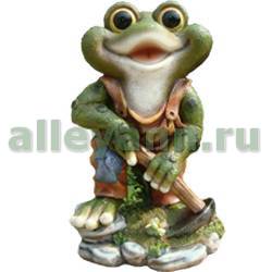 Фигура садовая ЛЯГУШЕНОК С МОТЫГОЙ купить в Нижнем Новгороде