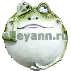 Фигура садовая ЛЯГУШКА ТОЛСТАЯ С ПРИКРЫТЫМ ГЛАЗОМ купить в Нижнем Новгороде