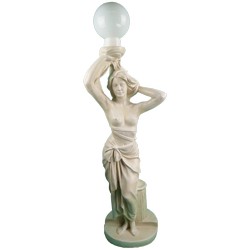 Фигура садовая СКУЛЬПТУРА АНТИЧНАЯ ДЕВУШКА С ФОНАРЕМ купить во Владимире