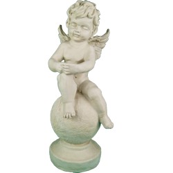 Фигура садовая СТАТУЭТКА АНГЕЛ НА ШАРЕ средний купить в Нижнем Новгороде