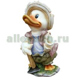 Фигура садовая УТКА С МОТЫГОЙ купить в Нижнем Новгороде