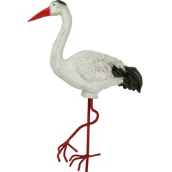 Фигура садовая ЖУРАВЛЬ НА ЖЕЛЕЗНЫХ НОГАХ купить в Нижнем Новгороде